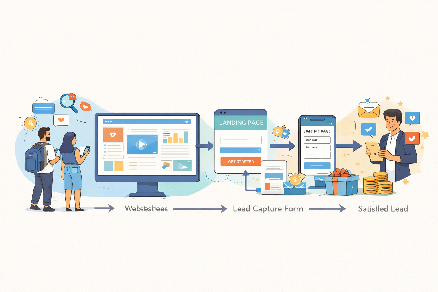 Learn how to turn website visitors into leads using web design, content, forms, incentives, and...